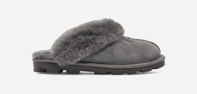 Ugg Coquette Slipper For In Grey Suede Ugg Woman Womens SLIPPERS GOOFASH