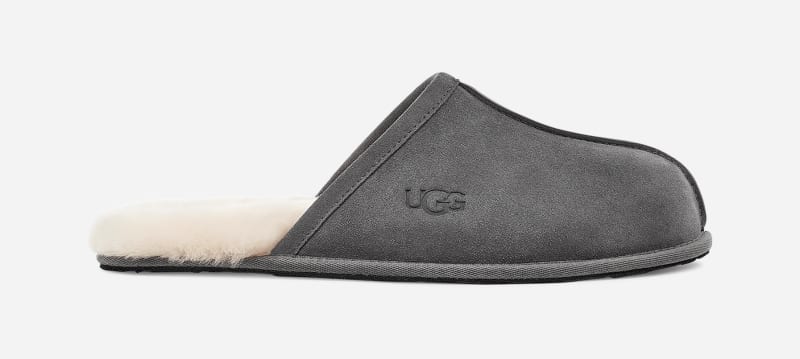 Ugg Scuff Slipper For In Grey Suede Ugg Man Mens SLIPPERS GOOFASH