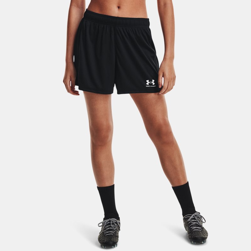 Under Armor Challenger Shorts Made Of Rope For Black And White Under Armour Women Womens SHORTS GOOFASH