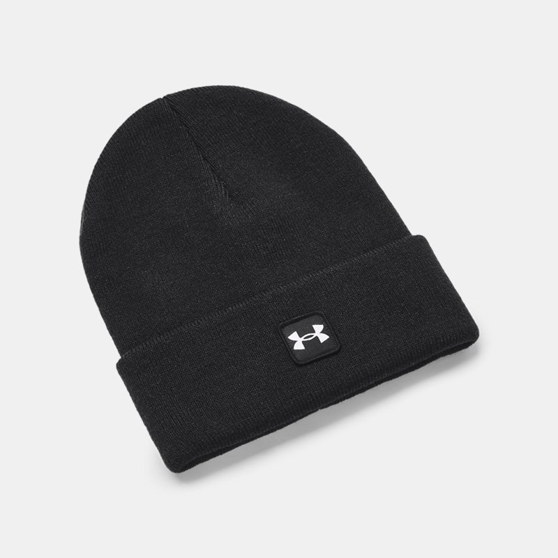Under Armour Men Under Armor Halfttime Hat With Envelope Black And White Osfm Mens HATS GOOFASH