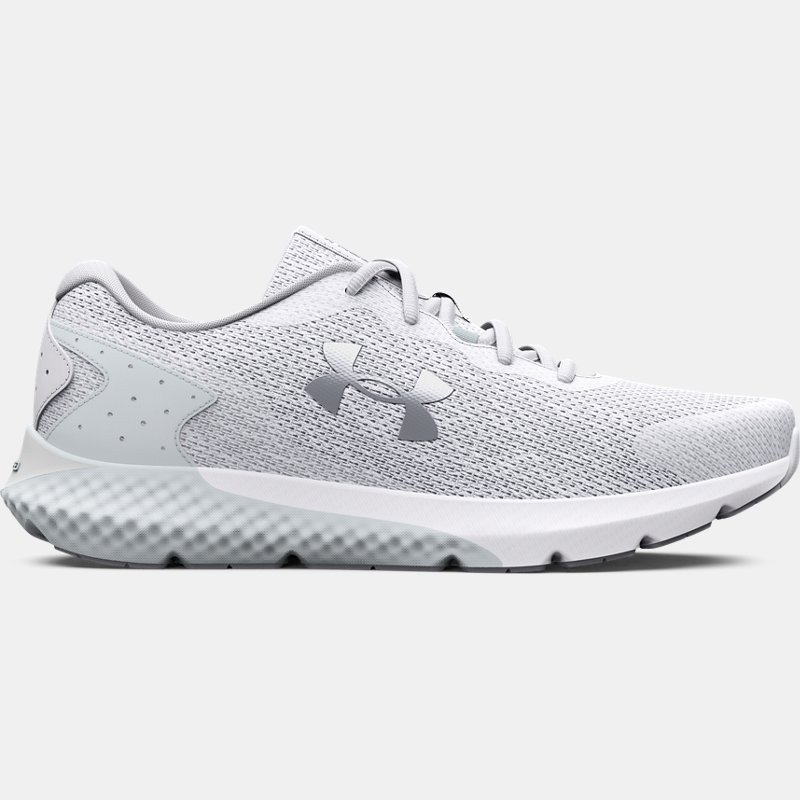 Under Armour Under Armor Charged Rogue Running Shoes Made Of Knitting Fabric For White Gray Manure Irididcent Womens SPORTS SHOES GOOFASH