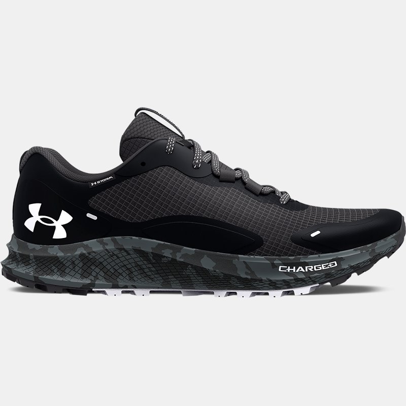 Under Armour Women Under Armor Chared Bandit Trail Storm Running Shoes Black Jet Gray White Womens SPORTS SHOES GOOFASH