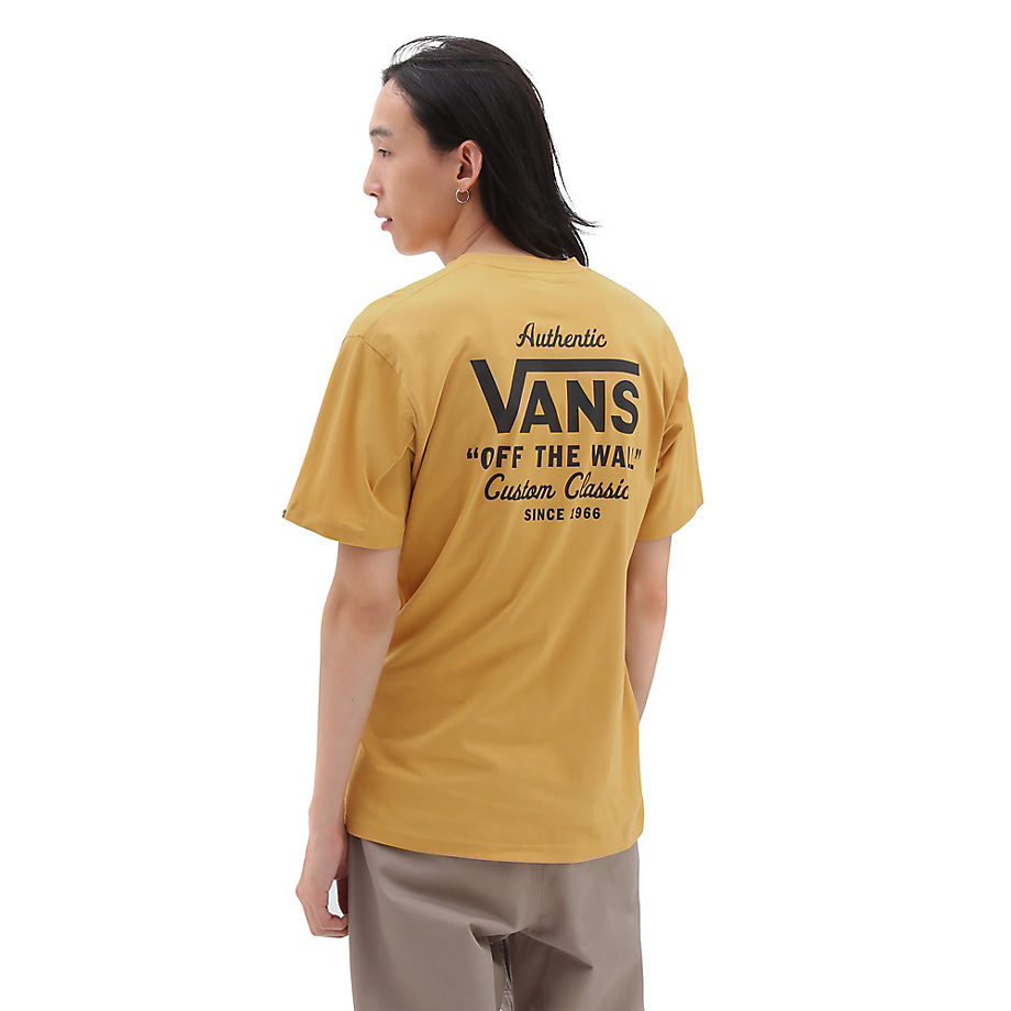 Vans Holder Classic T-Shirt Narcissusblack Yellow Men Mens T-SHIRTS GOOFASH