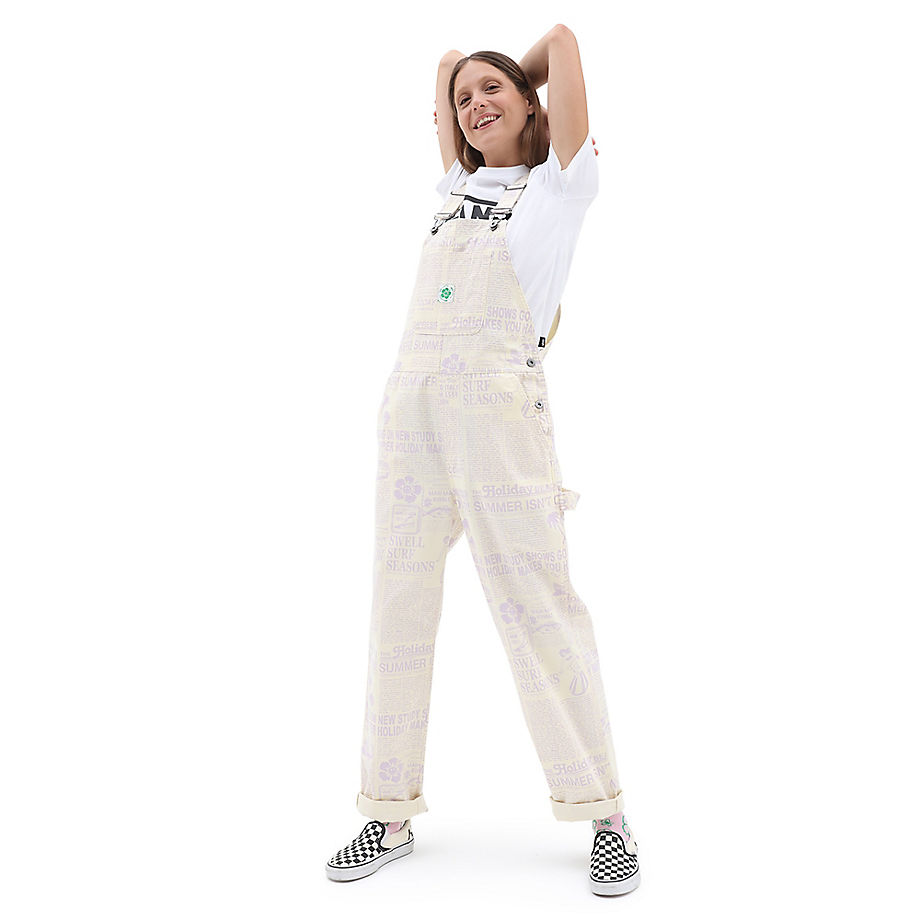 Vans Women Multicolor Em On Holiday Overall Rutabaga Multicolour Womens OVERALLS GOOFASH
