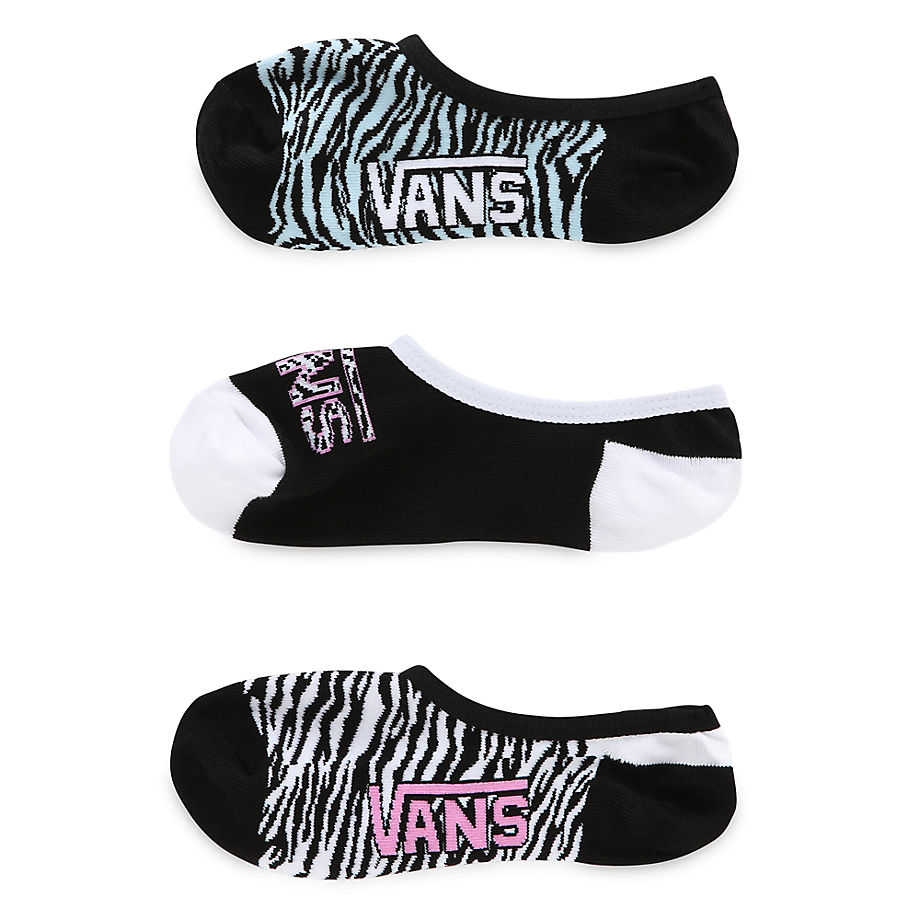 Vans Zebra Dance Canoodle Socks Pairs Blackblue Glow Black Women Womens SOCKS GOOFASH
