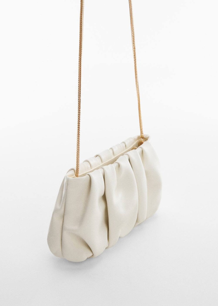 White Quilted Bag With Chain Mango Womens BAGS GOOFASH