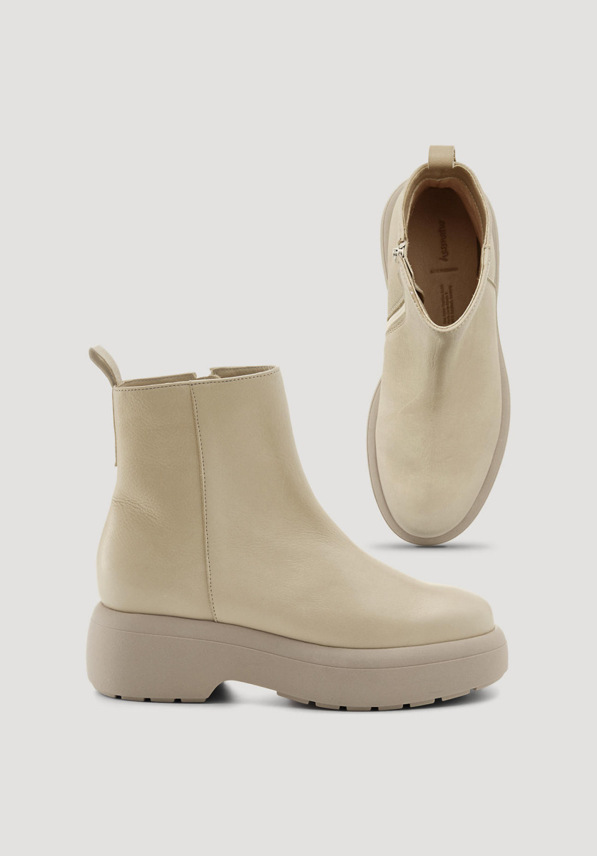 Women Ankle Boots Beige Hessnatur Womens ANKLE BOOTS GOOFASH