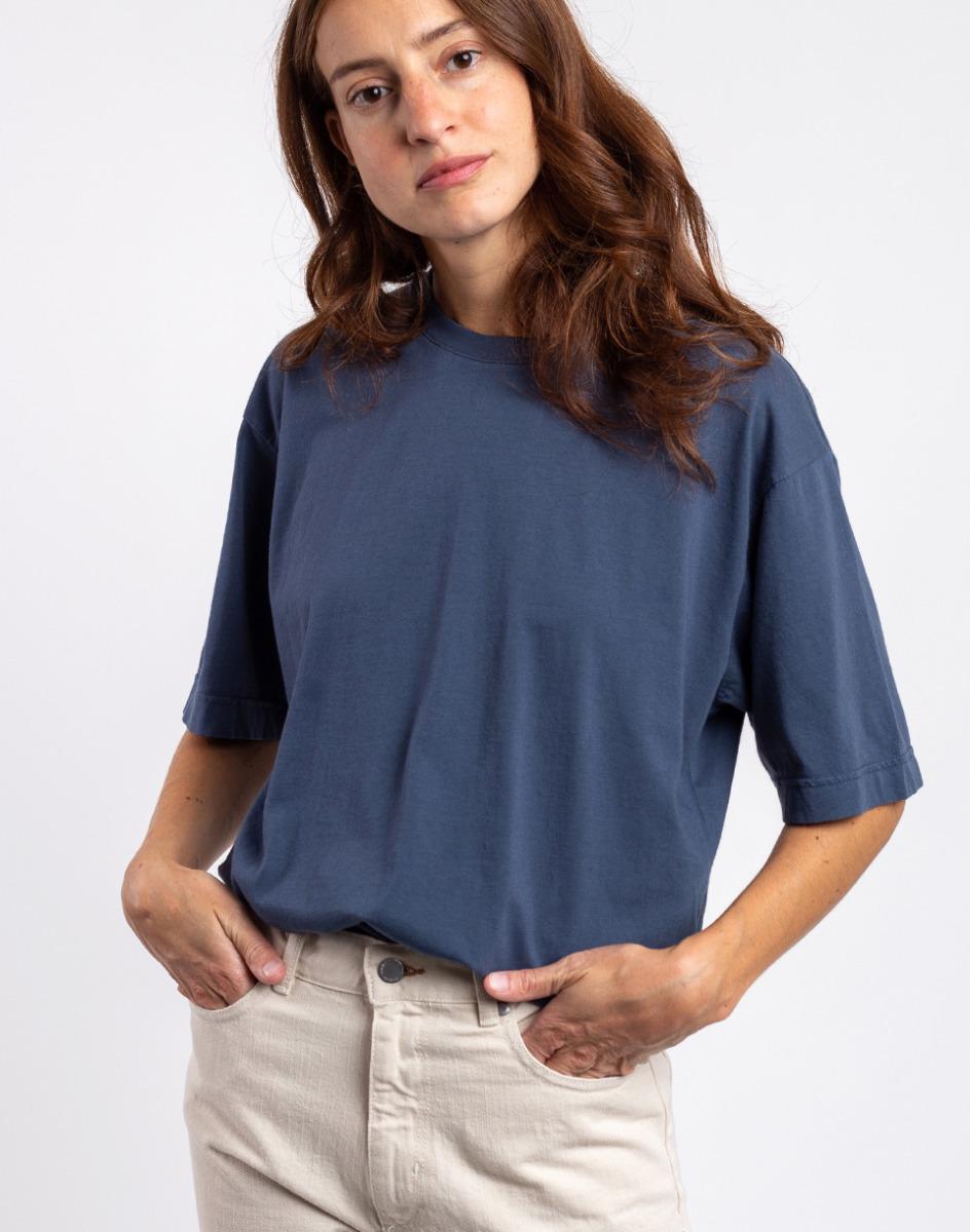Women's Colorful Standard Over Organic T-Shirt Rol Blue Freshlabels Womens T-SHIRTS GOOFASH
