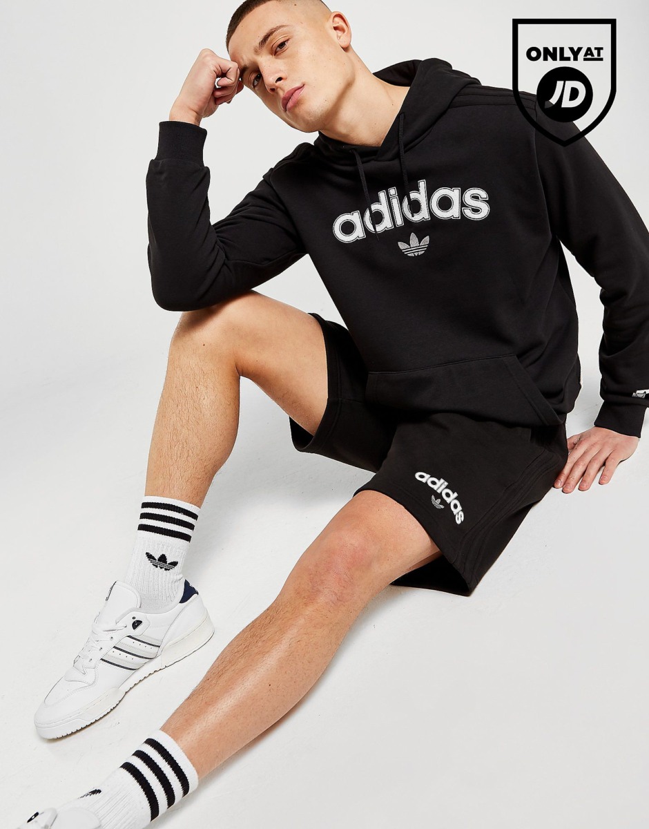 Adidas Originals Collegiate Shorts Black Jd Sports Man Mens SHORTS GOOFASH