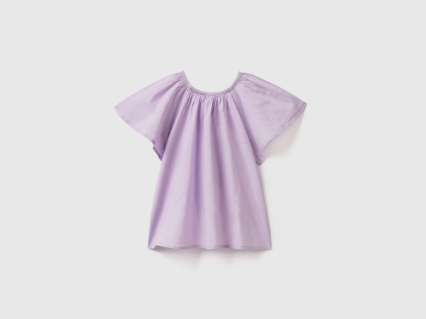 Benetton Purple Blouse With Wings Lilac Female Womens BLOUSES GOOFASH