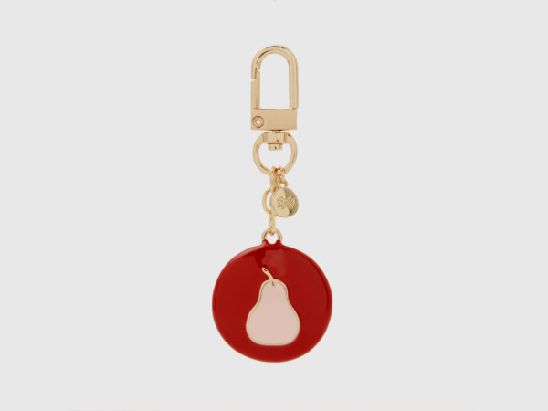 Benetton United Colors Of Key Rings With Pear Charm In Red Os Red Female Womens JEWELRY GOOFASH