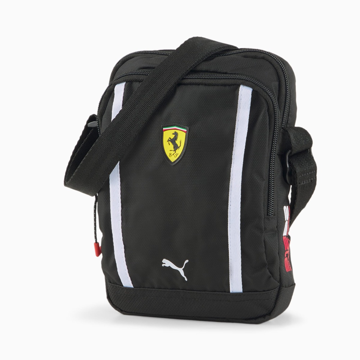 Black Scuderia Ferrari Sptwr Race Shoulder Bag With Carrier Straps For Men Puma Mens BAGS GOOFASH
