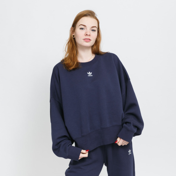 Blue Adidas Originals Sweatshirt Navy Footshop Women Womens SWEATERS GOOFASH