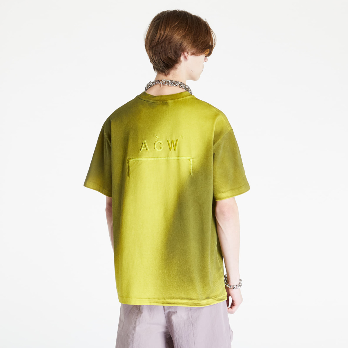 Footshop Man A Cold Wall* Gradient Ss T-Shirt Tuscan Yellow Mens T-SHIRTS GOOFASH