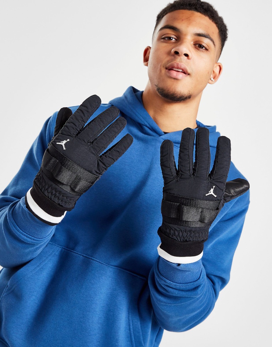 Jd Sports Jordan Insulate Gloves Black Men Mens GLOVES GOOFASH