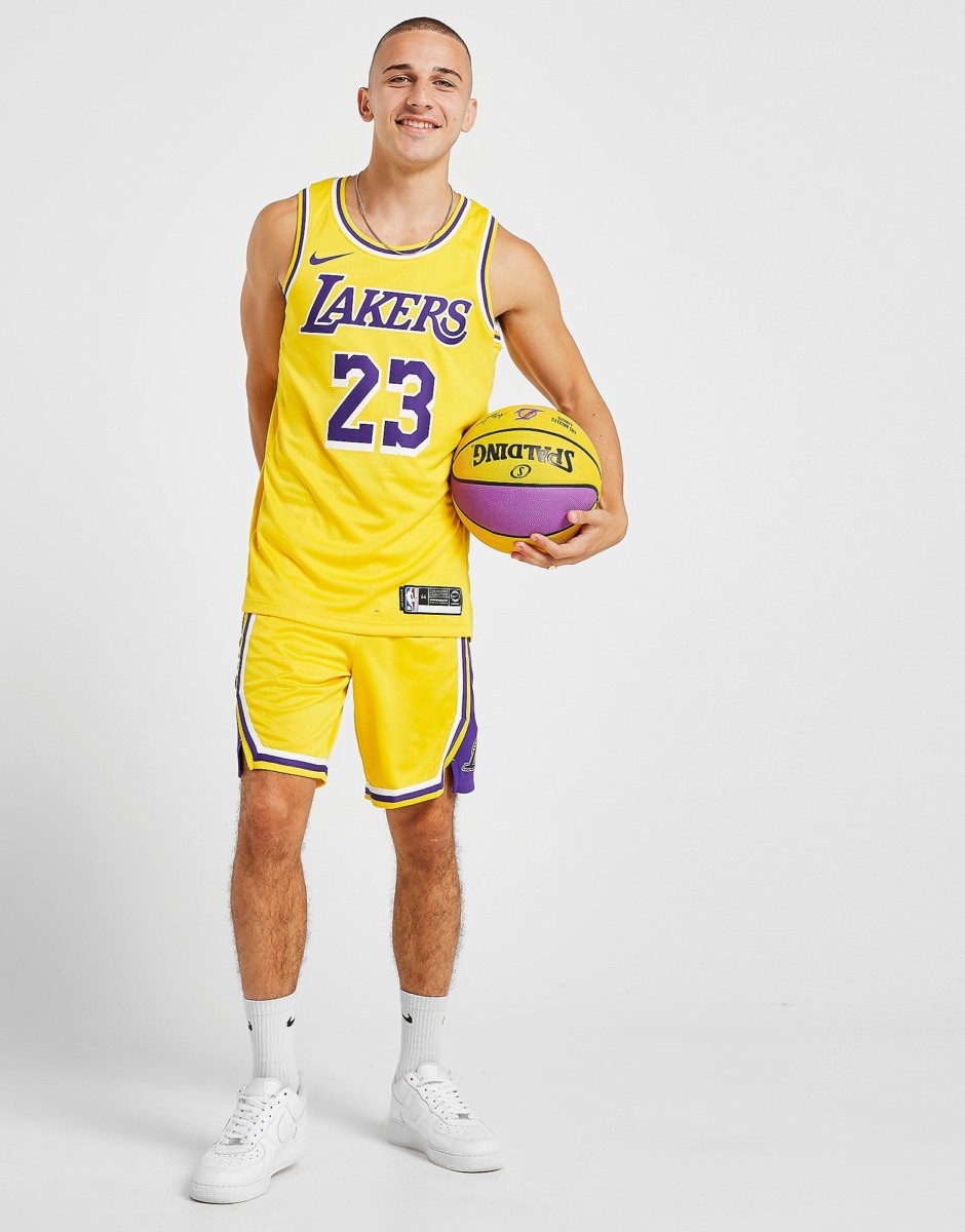 Jd Sports Nike Nba Los Angeles Lakers Swingman Shorts Herre Yellow Mens SHORTS GOOFASH
