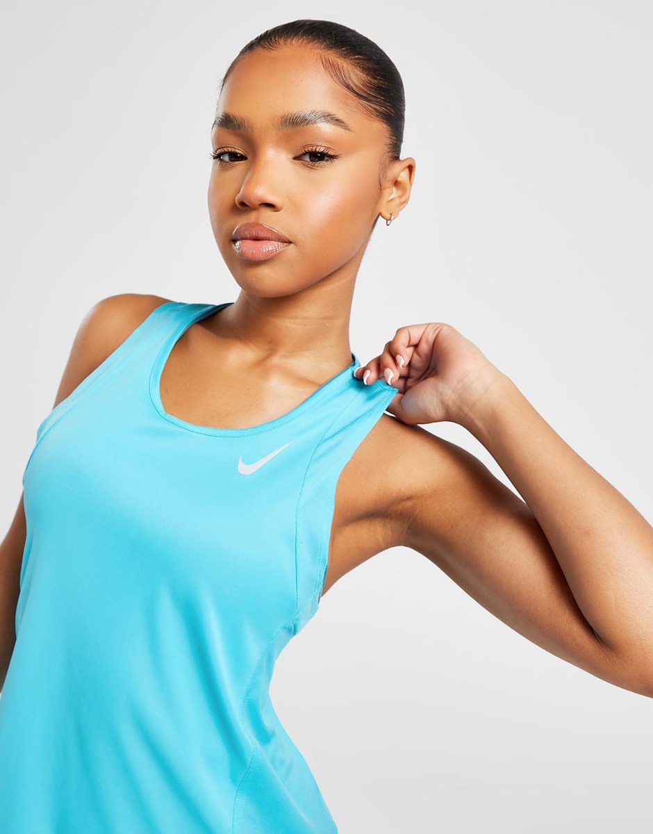 Jd Sports Woman Nike Running Race Day Tank Top Blue Womens TOPS GOOFASH