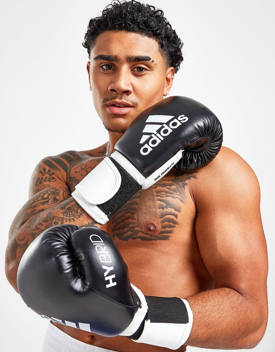 Men Jd Sports Adidas Hybrid Boxing Gloves Black Mens GLOVES GOOFASH