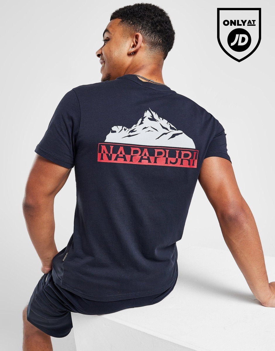 Men's Blue Napapijri Sondi Mountain Graphic T-Shirt Navy Jd Sports Mens T-SHIRTS GOOFASH