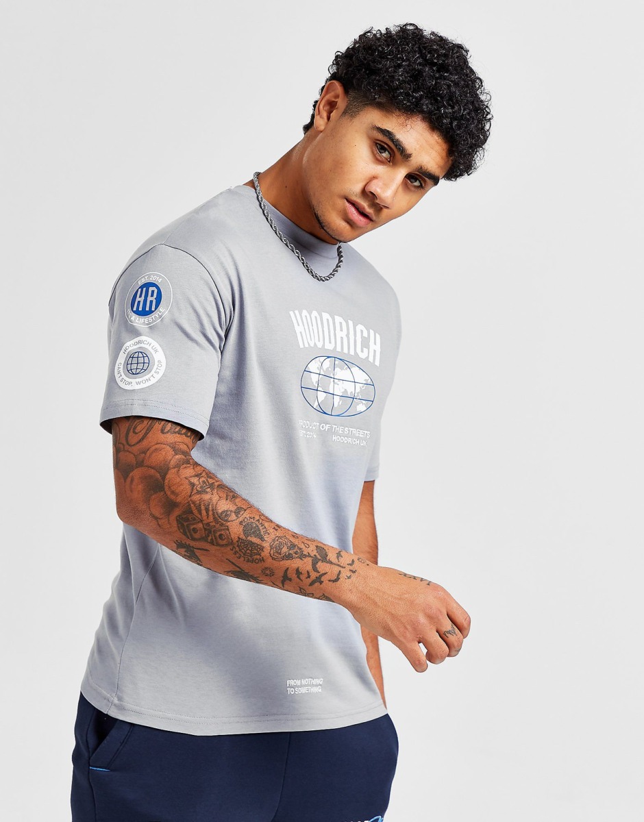 Men's Hoodrich Mark T-Shirt Grey Jd Sports Mens T-SHIRTS GOOFASH
