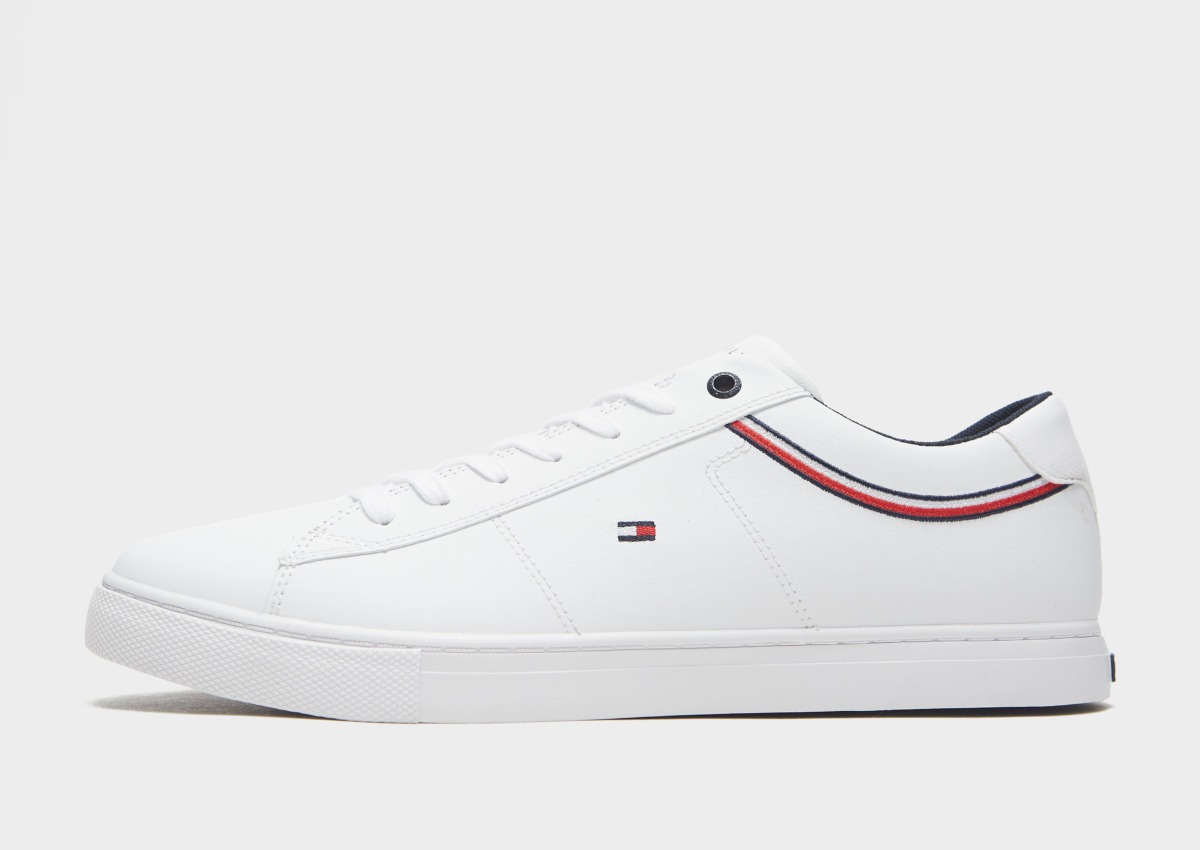 Men's Jd Sports Tommy Hilfiger Essential Leather Sneakers Herre White Mens SNEAKER GOOFASH