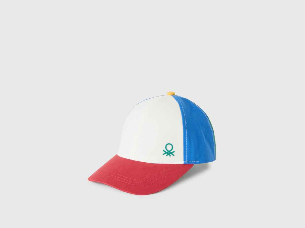 Men's Multicolor Shield Hat Colorful Paint Benetton Mens HATS GOOFASH