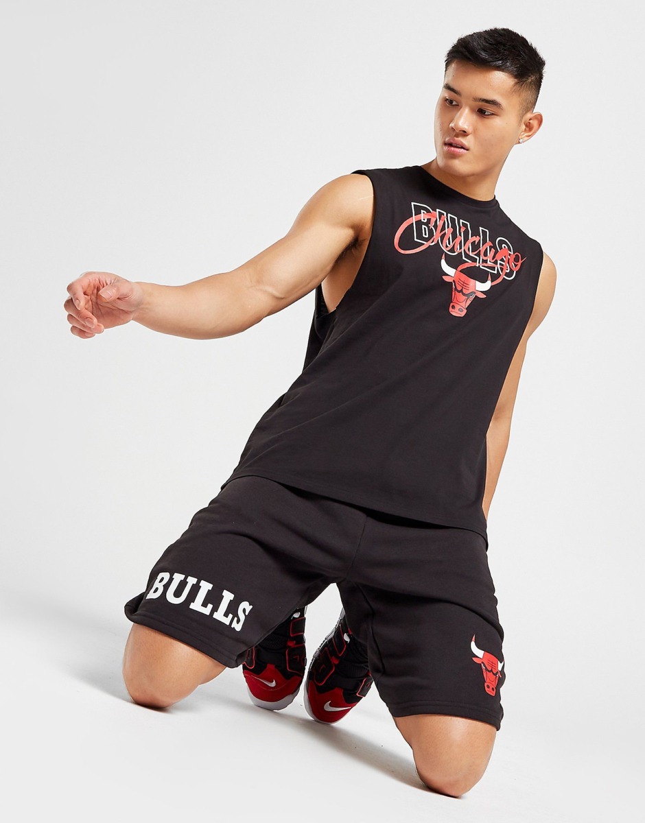 Men's New Era Nba Chicago Bulls Wordmark Over Shorts Black Jd Sports Mens SHORTS GOOFASH