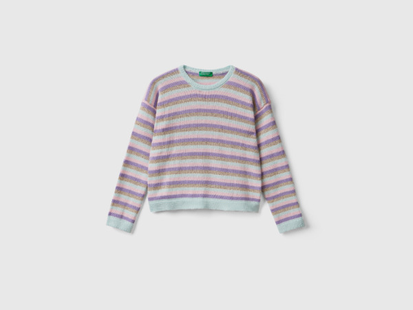 Multicolor Striped Shirt In Mix Colorful Female Benetton Womens SHIRTS GOOFASH