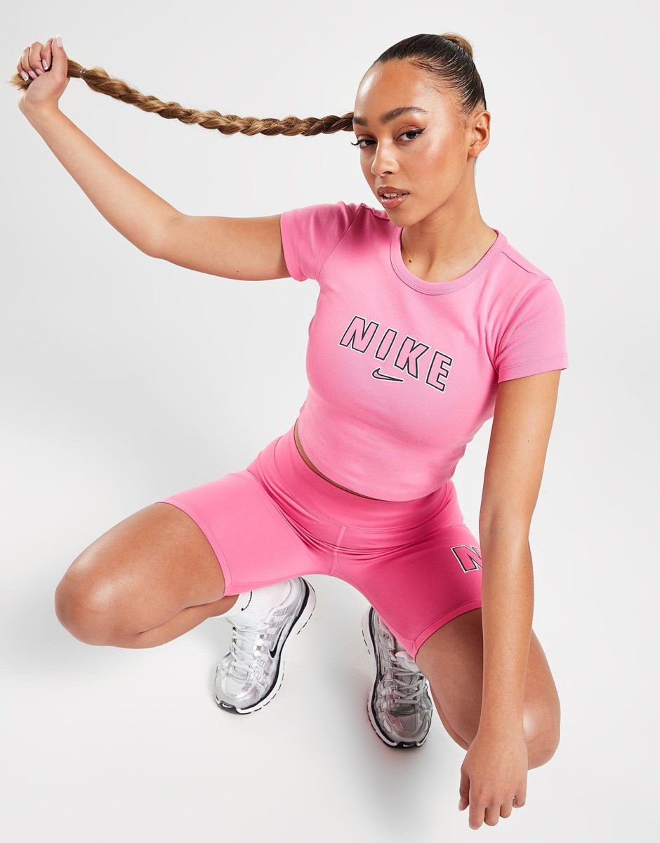 Nike Varsity Crop T-Shirt Pink Women's Jd Sports Womens T-SHIRTS GOOFASH
