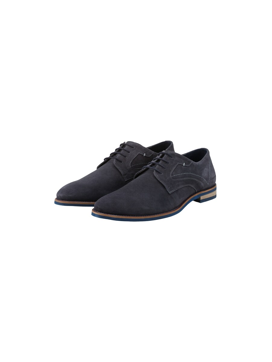 Oxfordschuh With Contrasting Stitching Blue University Men's Tom Tailor Mens LEATHER SHOES GOOFASH
