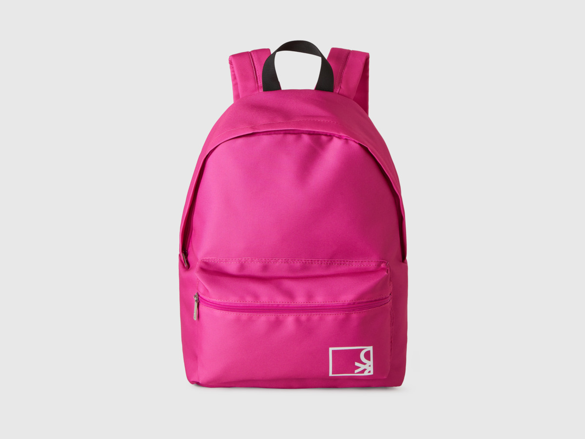 Pink Backpack In Fuchsia Os Fuchsia Female Benetton Womens BAGS GOOFASH