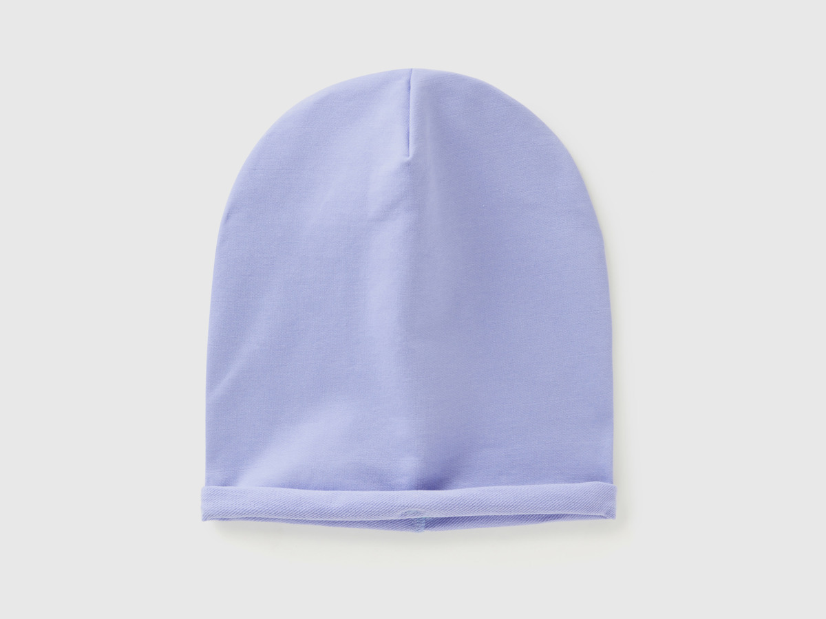 Purple Hats Made Of Stretchy Ilac Female Benetton Womens HATS GOOFASH