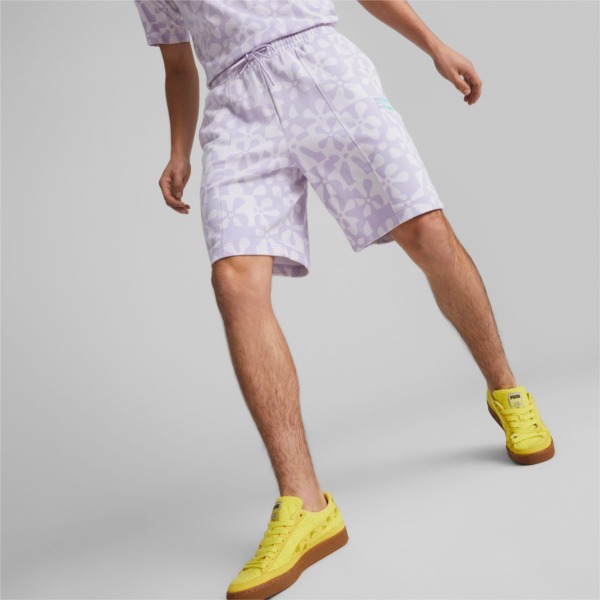 Purple Shorts X Spongebob Printed As A Man Puma Mens SHORTS GOOFASH