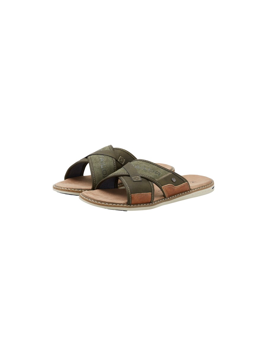 Sandals With Crossed Ribbons Green University Men's Tom Tailor Mens SANDALS GOOFASH