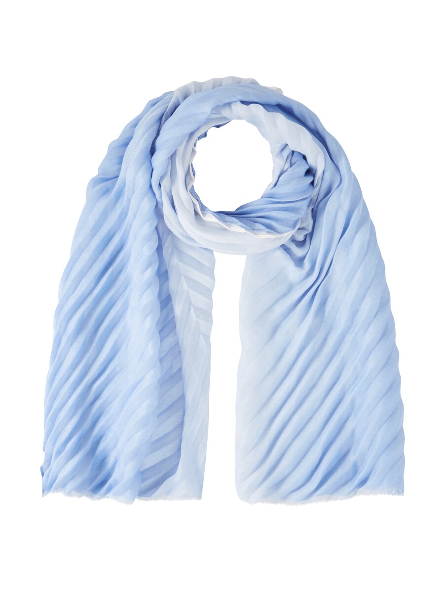 Scarf With Color Gradient Blue Color Gradient Dip Dye One Women's Tom Tailor Womens SCARFS GOOFASH
