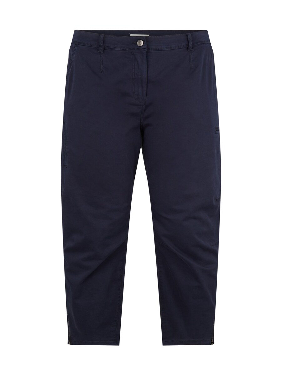 Tom Tailor Pl Chino Ts With Cargodails Blue Woman Womens TROUSERS GOOFASH