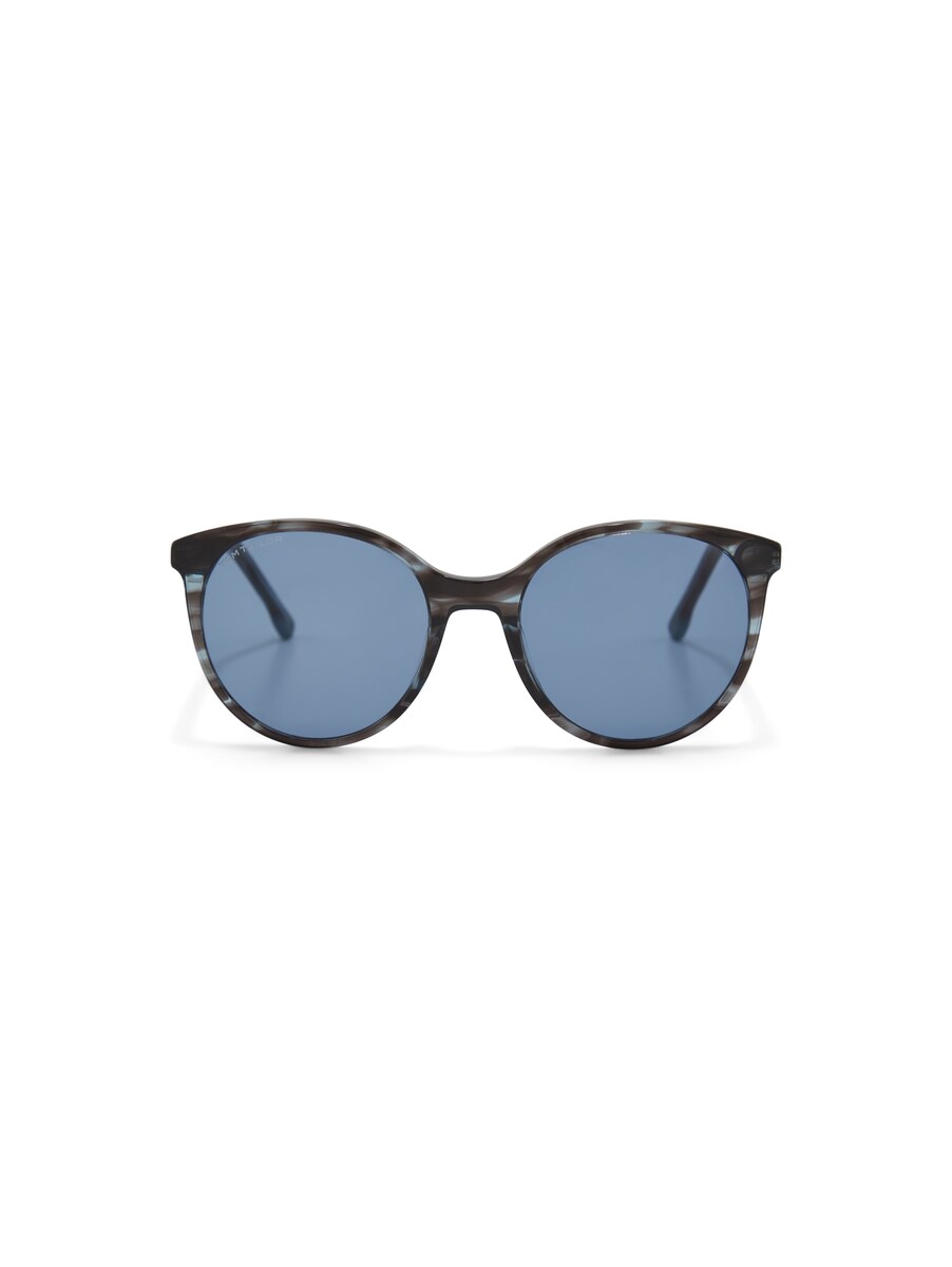 Tom Tailor Retro Sunglasses With Round Es Blue Logo Print One Women Womens SUNGLASSES GOOFASH