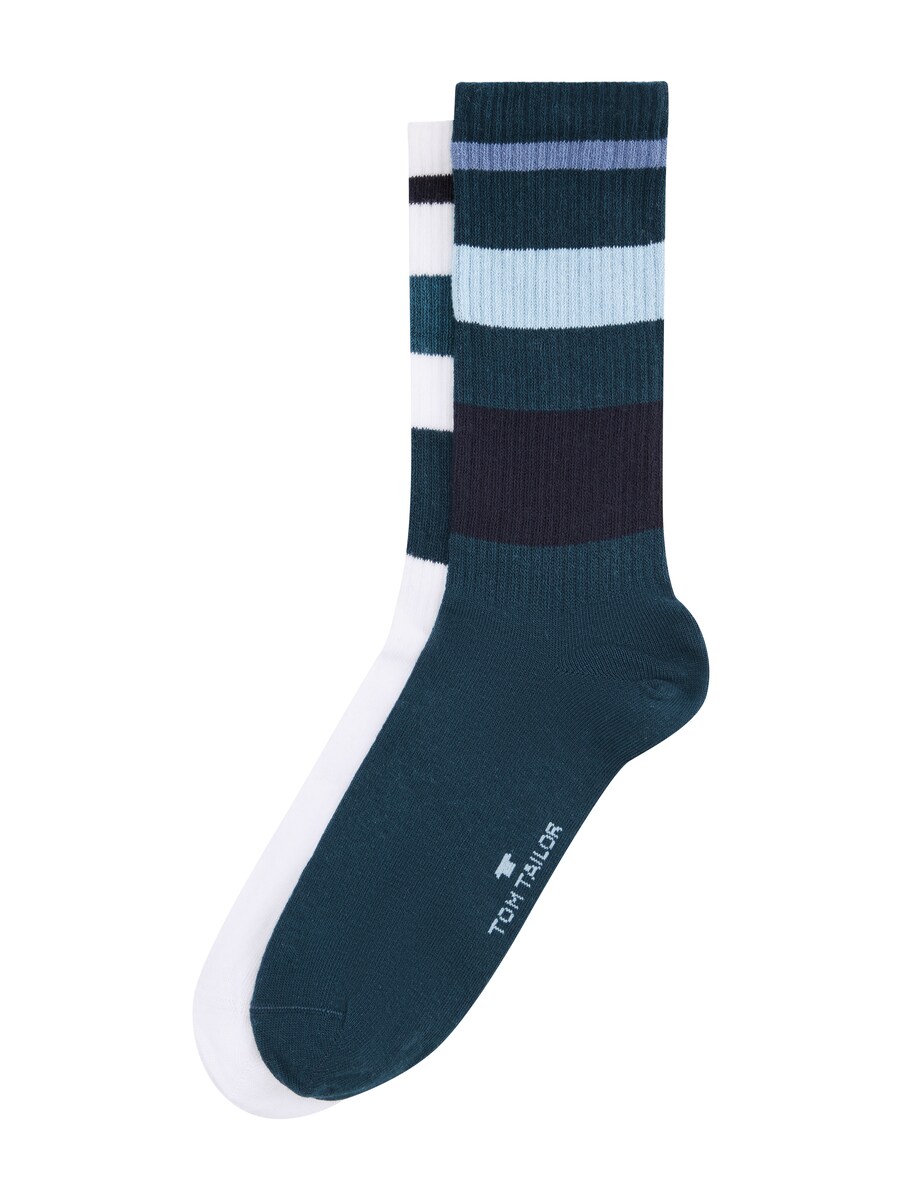 Tom Tailor Sports Socks In Modern Colors With Stripes Blue Strip Pattern Man Mens SOCKS GOOFASH