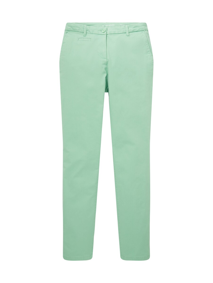 Tom Tailor Woman Chinos Green Uni Gr Womens TROUSERS GOOFASH