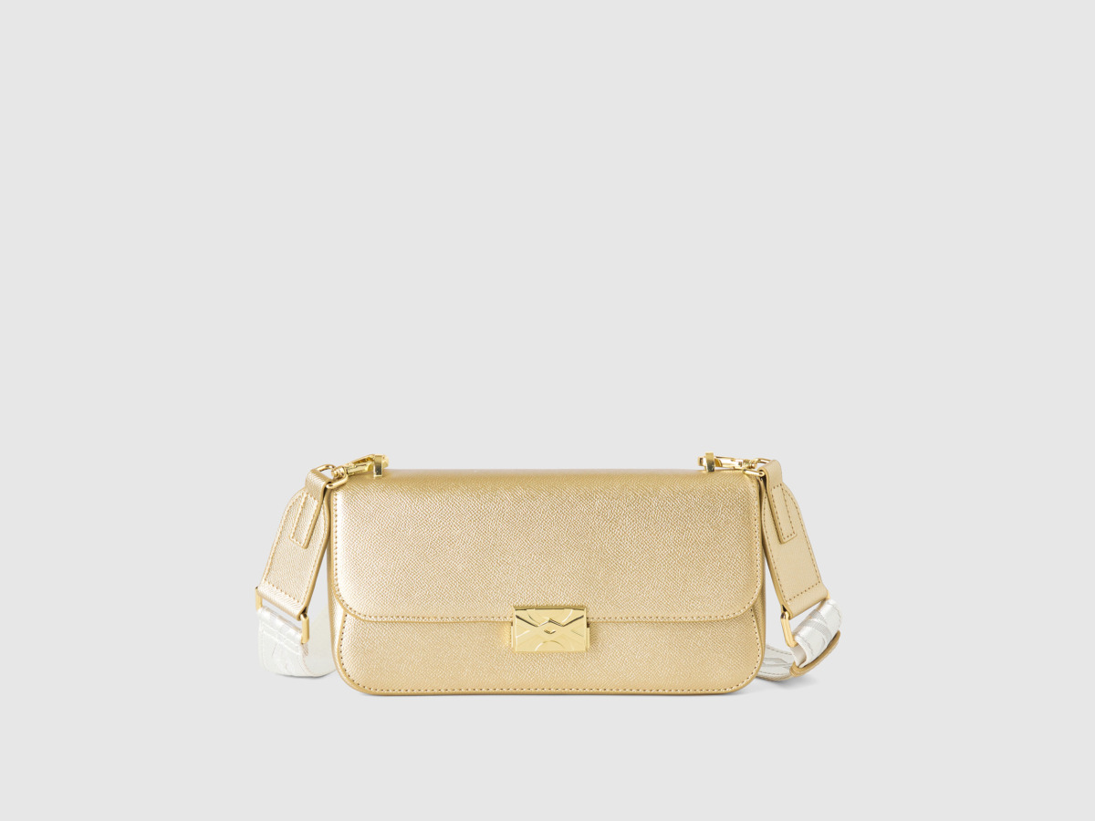 United Colors Of Bag In Gold Os Gold Female Benetton Womens BAGS GOOFASH