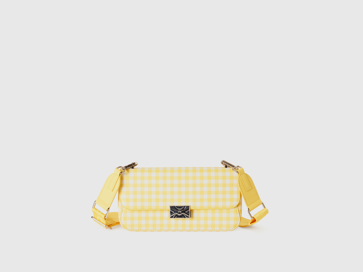 United Colors Of Bag In Yellow With Vichy Karos Os Yellow Female Benetton Womens BAGS GOOFASH