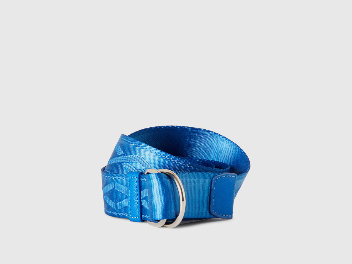 United Colors Of Belt In Blue With Double Ring Os Traffic Blue Female Benetton Womens BELTS GOOFASH