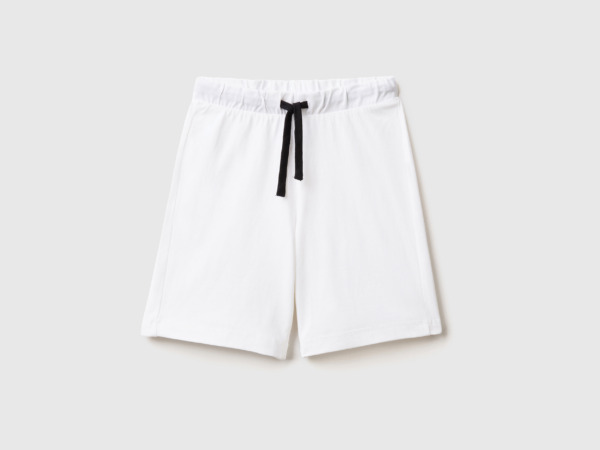 United Colors Of Bermudas Made Of White Male Benetton Mens SHORTS GOOFASH