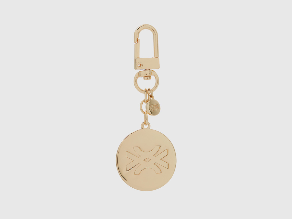 United Colors Of Gold Colored Keychain With Charm Os Gold Female Benetton Womens JEWELRY GOOFASH