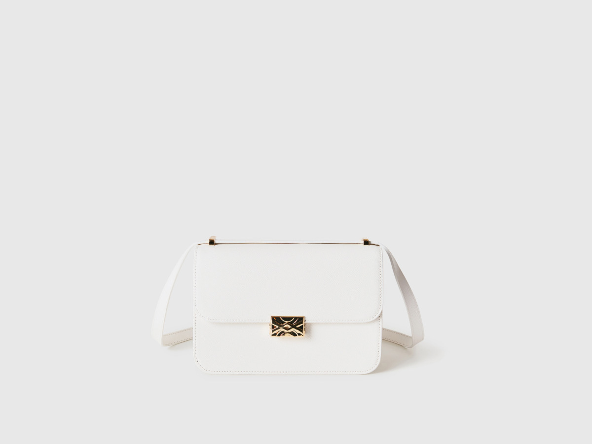 United Colors Of Great Be Bag In White Os White Female Benetton Womens BAGS GOOFASH