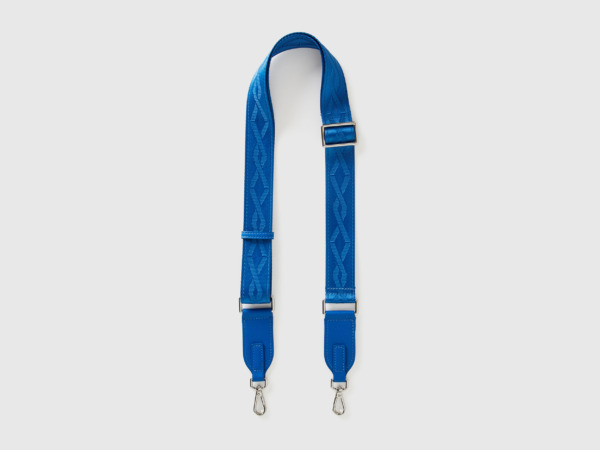 United Colors Of Hanging Straps For Jacquard Bags Os Transport Blue Female Benetton Womens BAGS GOOFASH