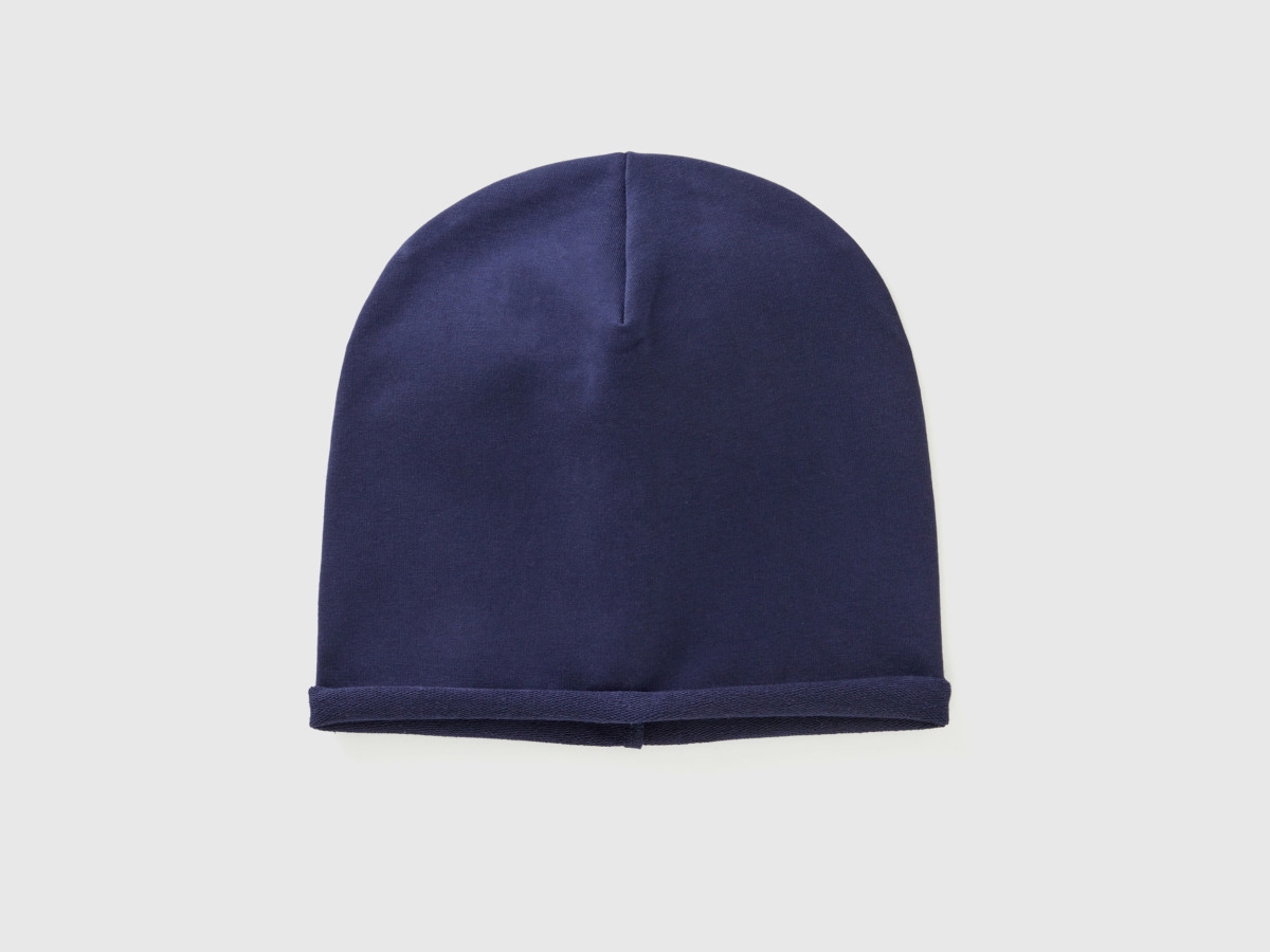 United Colors Of Hats Made Of Stretchy Dark Blue Female Benetton Womens HATS GOOFASH