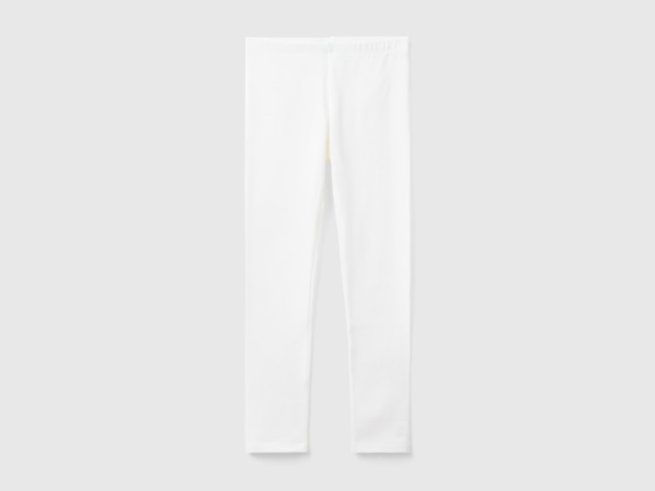 United Colors Of Leggings Made Of Stretchy With Logo White Female Benetton Womens LEGGINGS GOOFASH