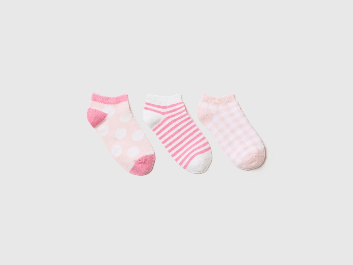 United Colors Of Pack Short Socks Pink Female Benetton Womens SOCKS GOOFASH
