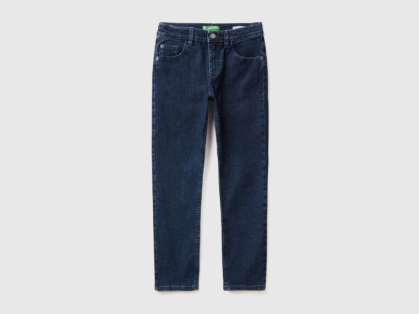 United Colors Of Slim Fit Jeans Eco Recycle " Dark Blue Male" Benetton Mens JEANS GOOFASH